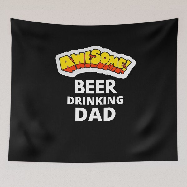 Item preview, Awesome beer drinking Dad designed and sold by Marcela872020.