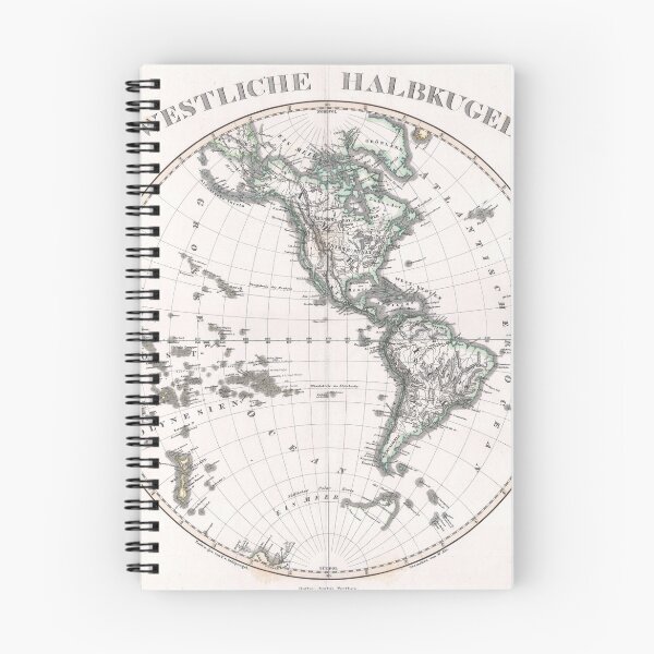 Item preview, Vintage Western Hemisphere Map (1873) designed and sold by BravuraMedia.