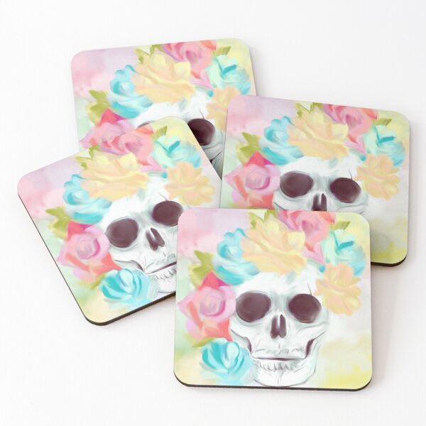 Item preview, Watercolour skull BooPooBeeDoo Art designed and sold by BooPooBeeDooArt.