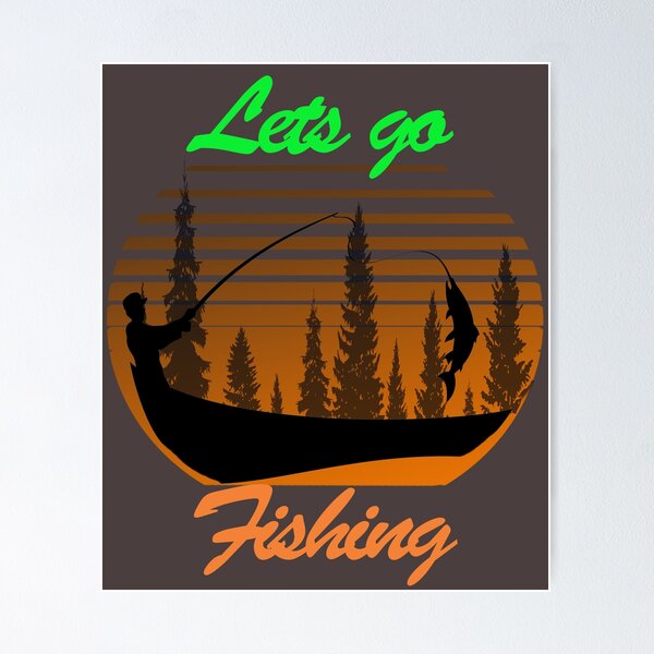 Let's Go Fishing Canvas Wall Art by Steven Rhodes