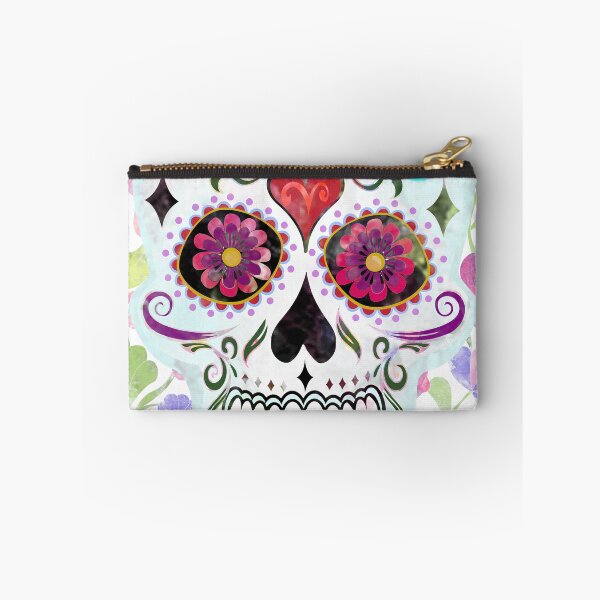 Item preview, Watercolour floral skull designed and sold by BooPooBeeDooArt.