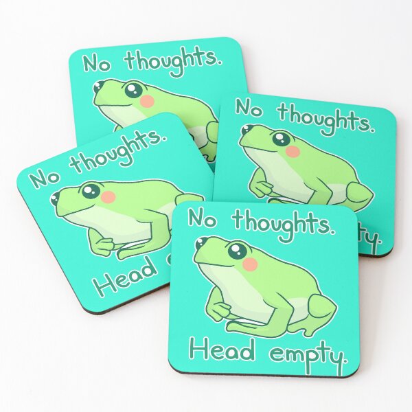 Item preview, No Thoughts Head Empty Froggy designed and sold by PigeonMac.