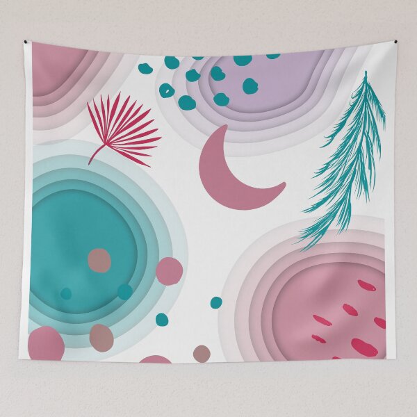 Item preview, Abstract colourful boho gradient blob pattern designed and sold by KamTamDesigns11.