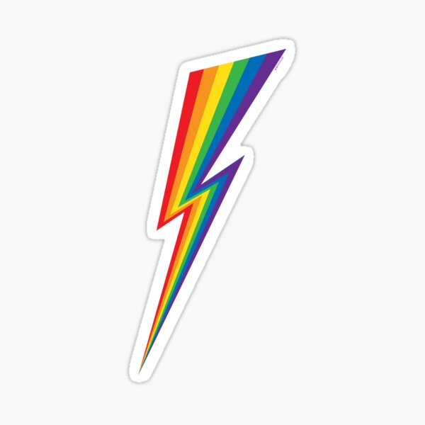 Rainbow Bolt Sticker