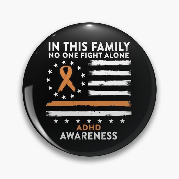 Item preview, In This Family No One Fights ADHD Alone American Betsy Ross Flag designed and sold by deputylove.