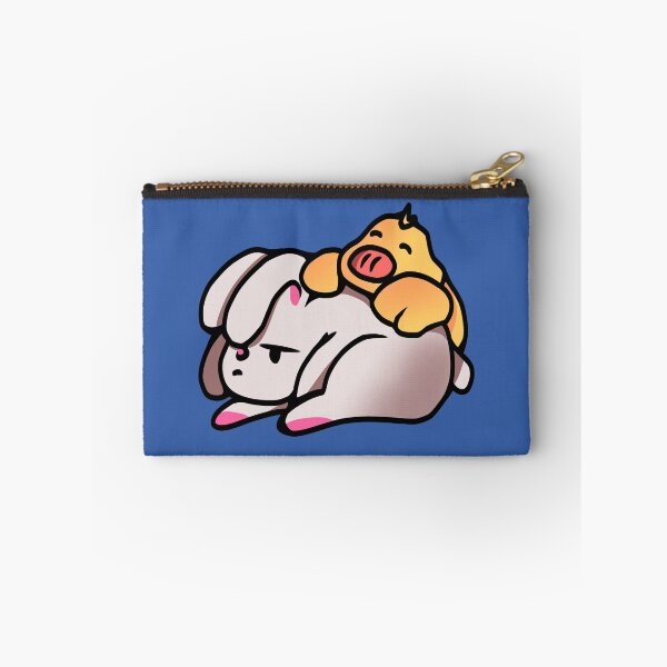 Item preview, cute bunny rabbit and duck friends designed and sold by introvertcafe.