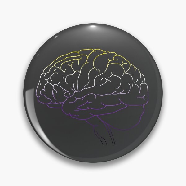 Item preview, Anatomical Brain - Non-binary designed and sold by T-RAZR.