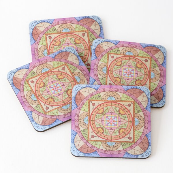 Item preview, Watercolor Mandala: Gaia designed and sold by Delphine HIBOU.