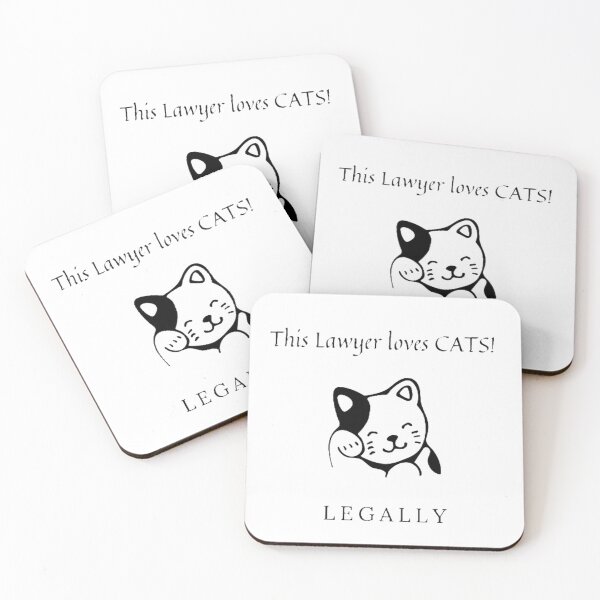 Item preview, This Lawyer Loves Cats Legally designed and sold by LethalIy-Yours.