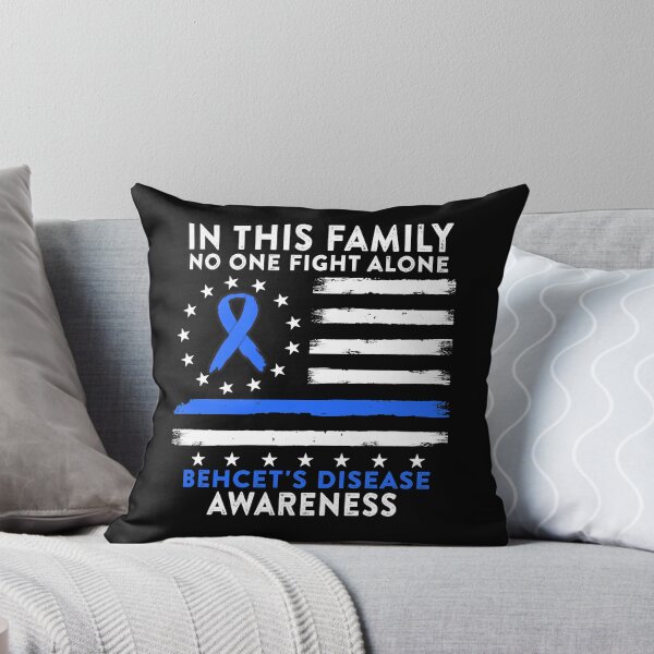 Item preview, In This Family No One Fights Behcet's Disease Alone American Betsy Ross Flag designed and sold by deputylove.