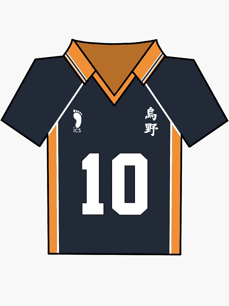 "Volleyball Anime Jersey Uniform " Sticker for Sale by CuteRealCute