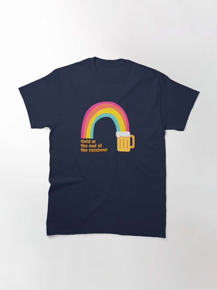 Thumbnail 3 of 7, Classic T-Shirt, Beer Gold Rainbow designed and sold by z7arts.