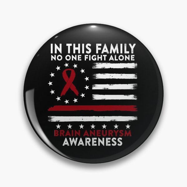 Item preview, In This Family No One Fights Brain Aneurysm Alone American Betsy Ross Flag designed and sold by deputylove.
