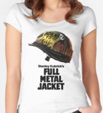 Stanley Kubrick's Full Metal Jacket Fitted Scoop T-Shirt