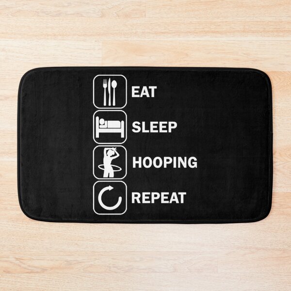 Item preview, Eat Sleep Hoop Hula Hullern Hoop Sport Lady designed and sold by DerNerd.