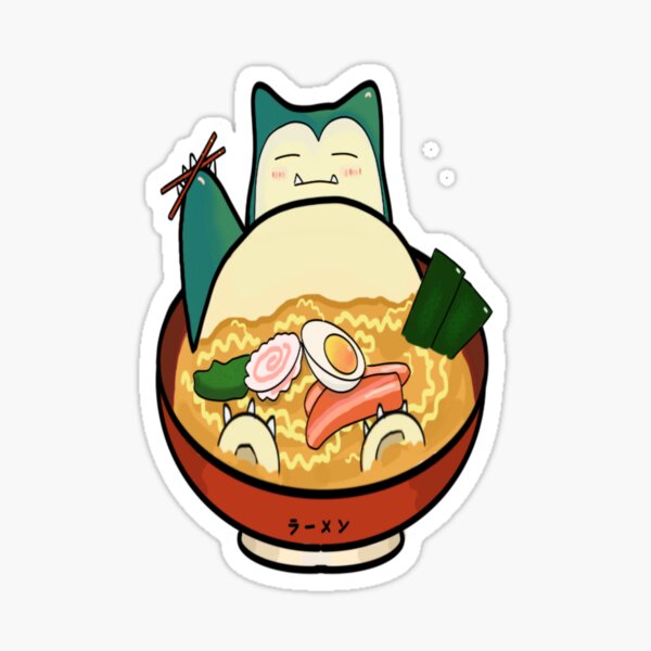 Snorlax Ramen Sticker