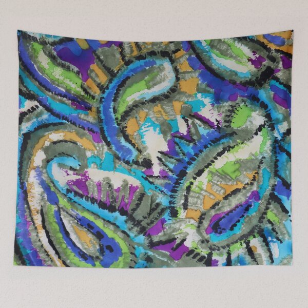Item preview, Brushy abstract Paisley designed and sold by Leslie Rogers Todder.