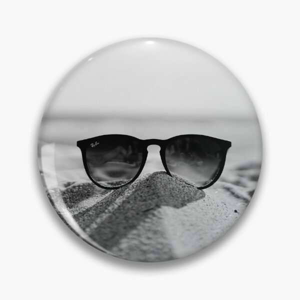 Item preview, Beach and Sunglasses, Sunglasses, Beach, Black and White designed and sold by Magic Love Art Print.