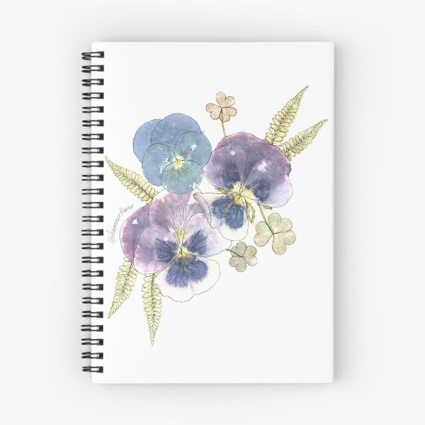 Item preview, Hammered Pansies, Wood Sorrel and Fern designed and sold by Hammerflower.
