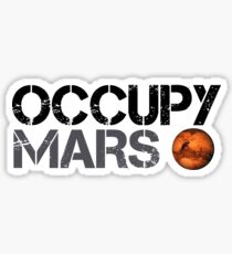 Occupy Mars - Space Planet - SpaceX Sticker