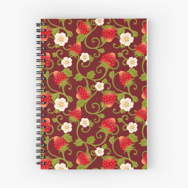 Item preview, Burgundy Strawberry Patter designed and sold by Catarium.