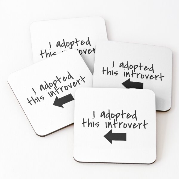Item preview, I adopted this introvert matching designed and sold by introvertcafe.
