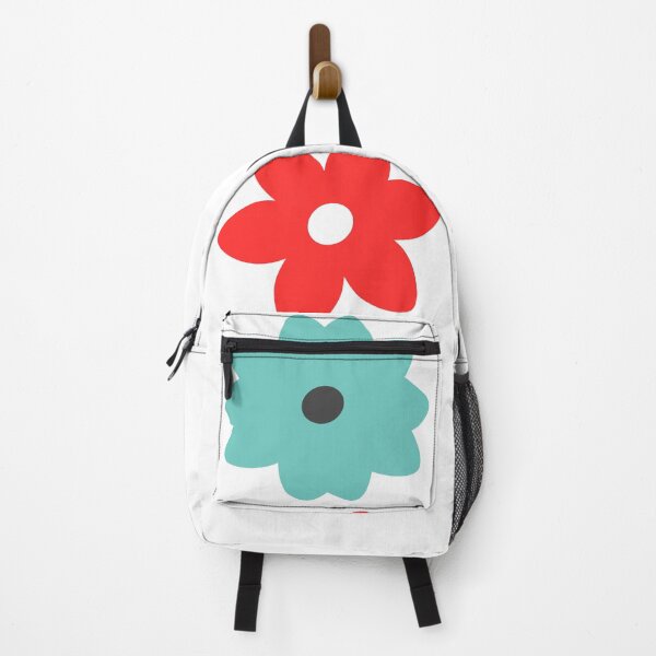 Item preview, Grow Where Planted Flowers 2- Aqua, Red and White designed and sold by MoneekDesigns.