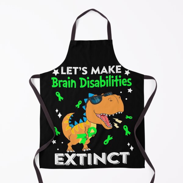 Item preview, Let's Make Brain Disabilities Extinct Brain Disabilities Warrior Gift designed and sold by Sabfit.