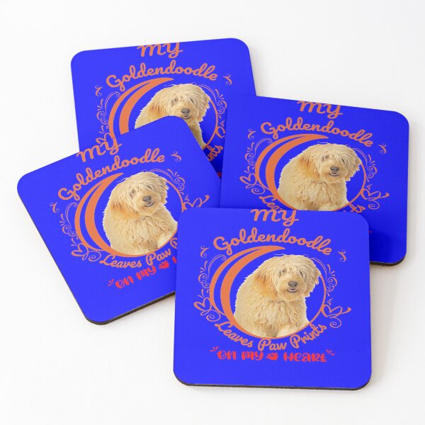 Item preview, Goldendoodle Dog Owner Paw Prints On My Heart Design designed and sold by fantasticdesign.