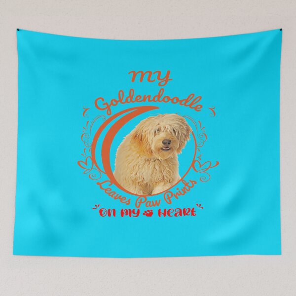 Item preview, Goldendoodle Dog Owner Paw Prints On My Heart Design designed and sold by fantasticdesign.