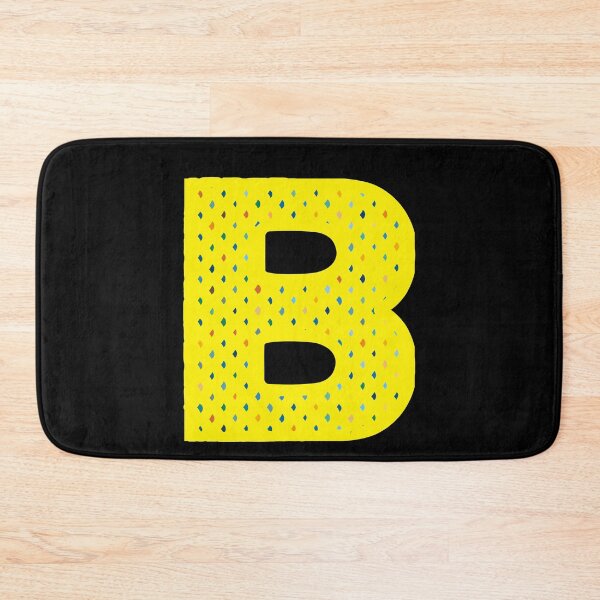 Item preview, Letter B Yellow With Flecks Of Color designed and sold by artfulnotebook.