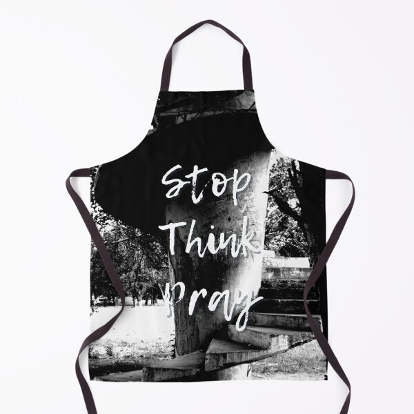Item preview, Black & White Tree Steps | Stop, Think, & Pray designed and sold by AdoptKM.