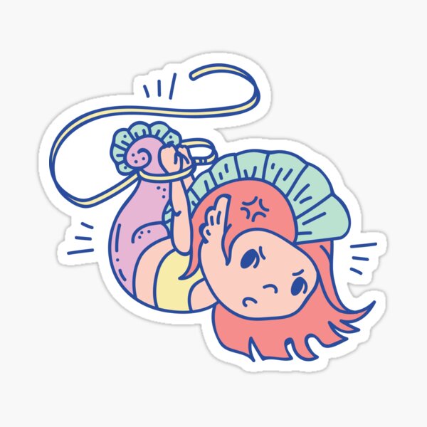 Lassoed Mermaid Sticker