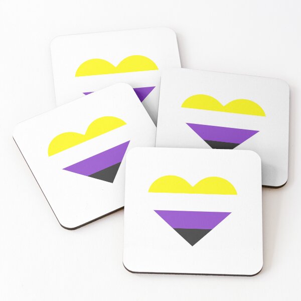 Item preview, Non-Binary Pride Heart designed and sold by sammi-ts.