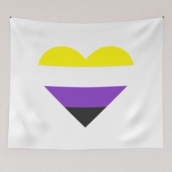 Item preview, Non-Binary Pride Heart designed and sold by sammi-ts.
