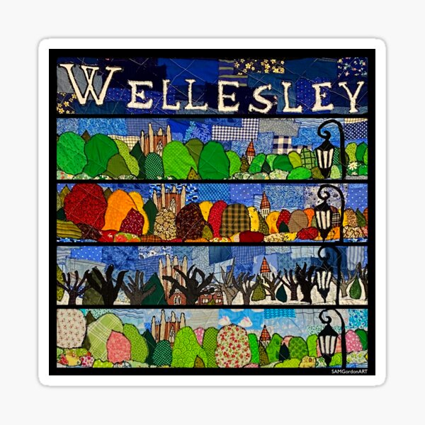 Wellesley 4 Seasons (square) Sticker