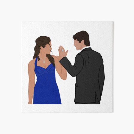 Delena at the Miss Mystic Falls Pageant" Art Board Print for Sale by  aclmohle | Redbubble