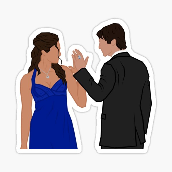 Delena Rain Kiss Sticker for Sale by Sofmacias