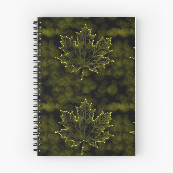 Item preview, yellow circuit board tech maple Leaf designed and sold by jc007.