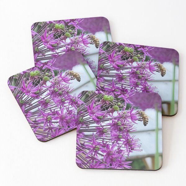 Item preview, Bee in a Purple Flower designed and sold by FACELESS MONKEY.
