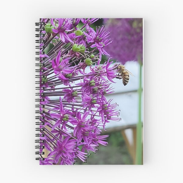 Item preview, Bee in a Purple Flower designed and sold by FACELESS MONKEY.