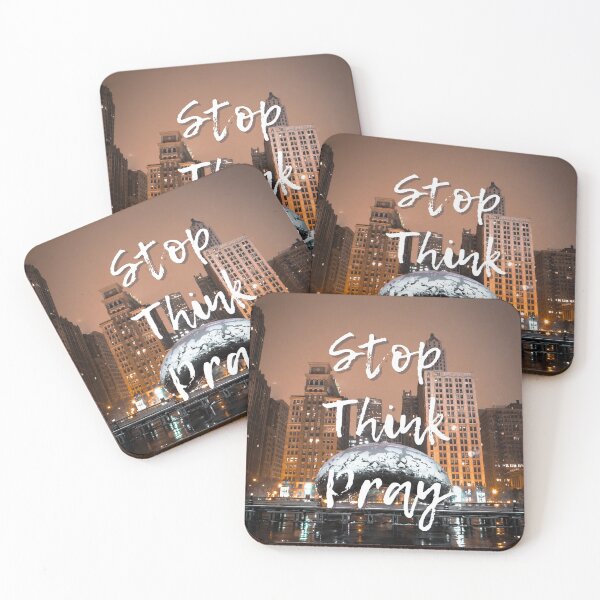 Item preview, The Bean at Sunset | Stop, Think, & Pray designed and sold by AdoptKM.