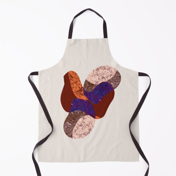Item preview, Abstract organic shape, stone structure in red, orange, violet and neutral rose tones designed and sold by Nadezda Kravcenko.