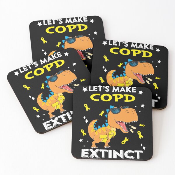 Item preview, Let's Make COPD Extinct COPD Warrior Gift designed and sold by Sabfit.