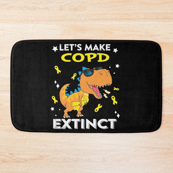 Item preview, Let's Make COPD Extinct COPD Warrior Gift designed and sold by Sabfit.