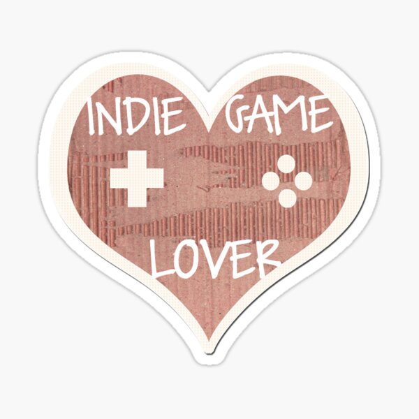 Indie Game Lover Coeur Sticker