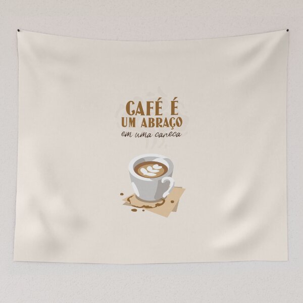 Item preview, CAFÉ É UM ABRAÇO em uma caneca designed and sold by AladdinMktgs.