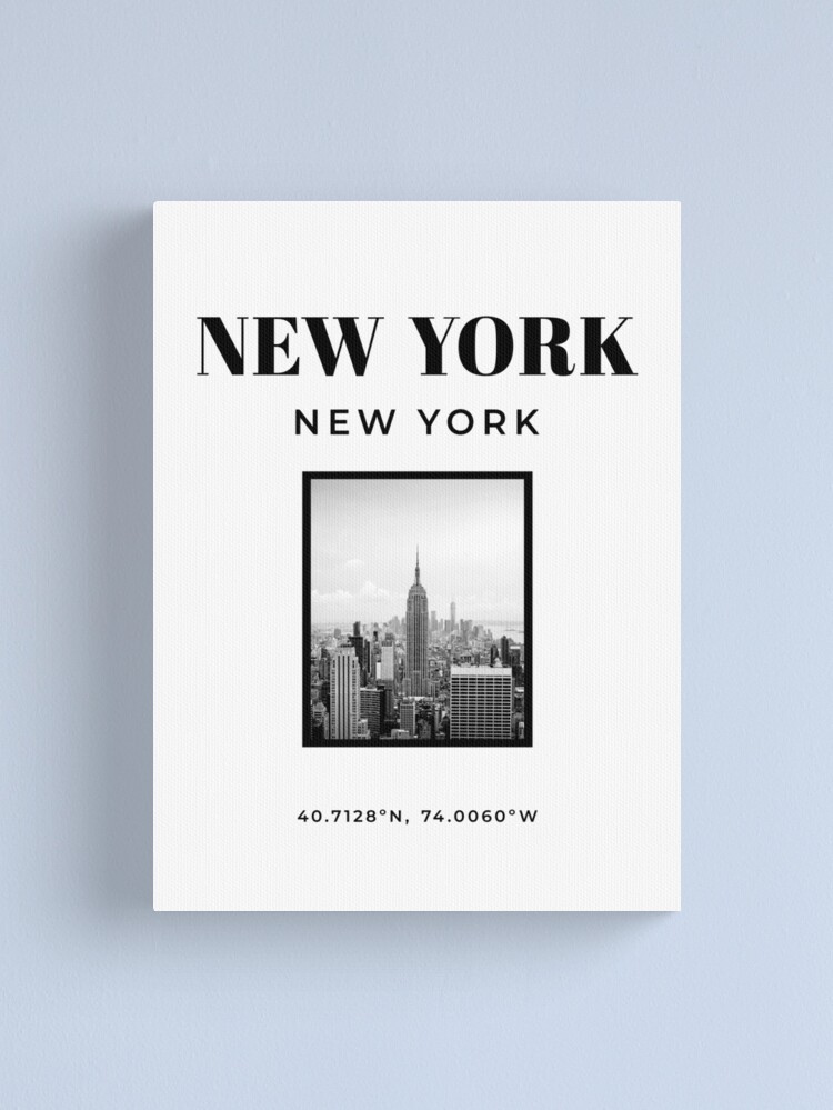 Alternate view of New York, New York City, Black And White, New York Photography, Travel Photography, Fashion Poster, Modern Art, Wall Decor, Travel Poster Canvas Print
