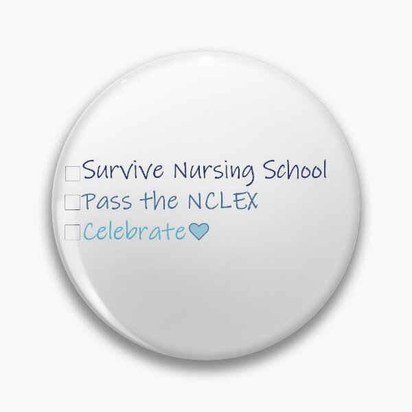 Item preview, Survive Nursing School Check List in Blue designed and sold by ArtsyRabbit.
