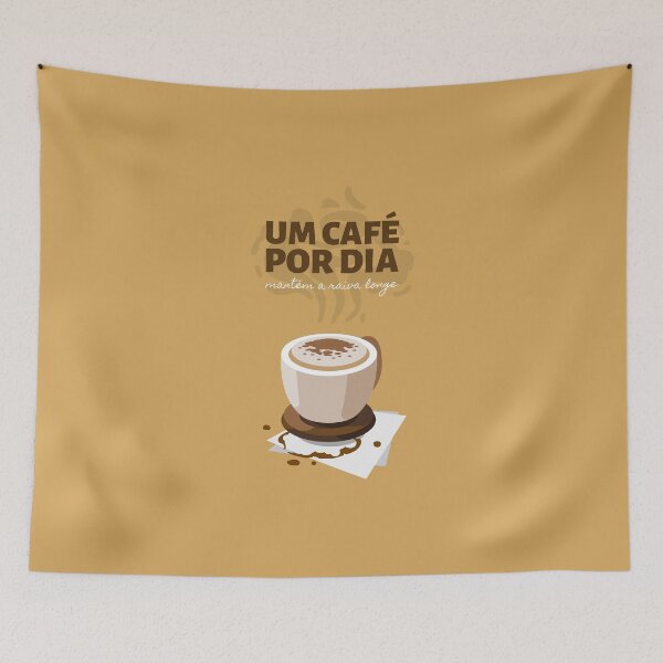 Item preview, UM CAFÉ POR DIA mantém a raiva longe designed and sold by AladdinMktgs.